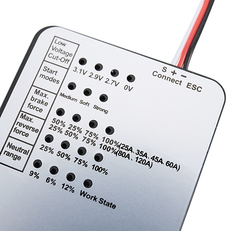 SUPERARE HOBBY Racerstar Carta di Programma del LED Per 25/35/45/60A ESC Motore Set