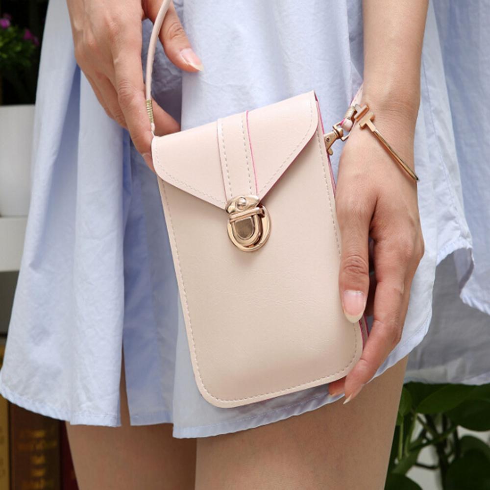 Einfache Klappe Schulter PU Leder Taschen Reine Farbe Mini Bote Brust Tasche Kreuz körper Handtaschen Bolsos Mujer De Marca Famosa