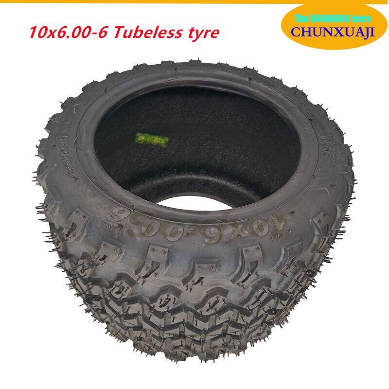 10 Inch Widened Vacuum Tyres 10x6.00-6 10*6.00-6 for Small Harley Motorcycle Electric Scooter Motor Special Tubeless Tires