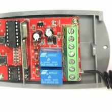 Télécommande universelle sans fil, 2 canaux, Code de roulement de porte de Garage, code fixe DC12V-24V récepteur 433MHZ