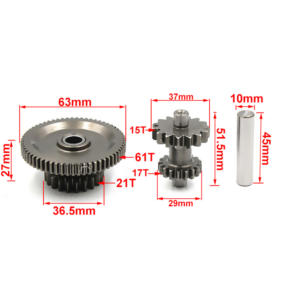 Motorrad-Starter mit zwei Gängen für Zongshen CB250 CB 250 cc wassergekühlter/luftgekühlter Motor ATV Quad Dirt Motor Bike Parts: Black