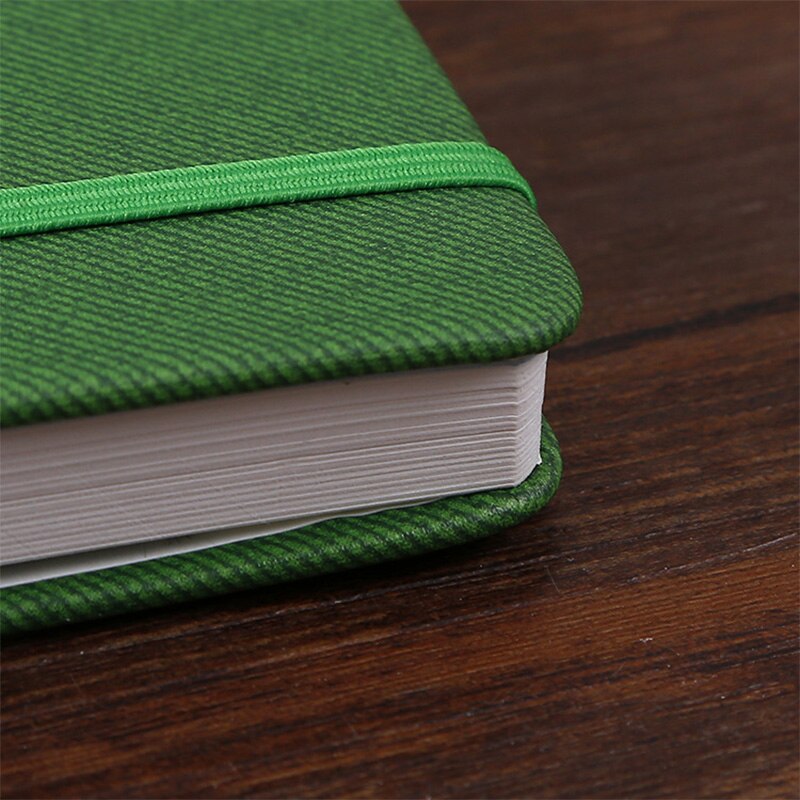 Classic Fabric A6 Dotted Journal Dot Grid Bullet Notebook Hard Cover Elastic Band Envelope Pocket Diary Travel Planner