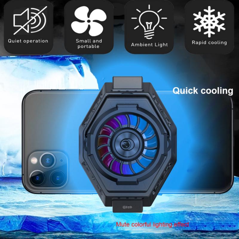 Universal F3 Radiator Ice Armor Black Cooling Live Game For Peace Shark Fan Back Clip Mobile Phone Semiconductor Radiator