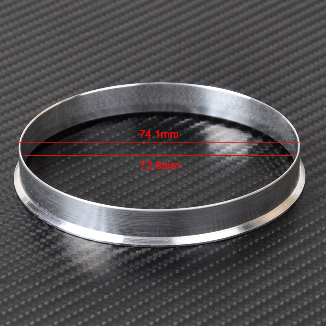 Dwcx 4 st aluminium navringar | 72.6mm bilnav  to 74.1mm hjulhål |  id 72.56 |  od 74 för bmw