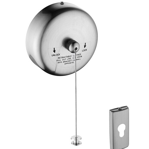 Wall-mounted Clothesline Telescopic Invisible Clothesline Balcony Retractable Portable Hanging Rack Stainless Steel Laundry Rack: 4 Steel wire