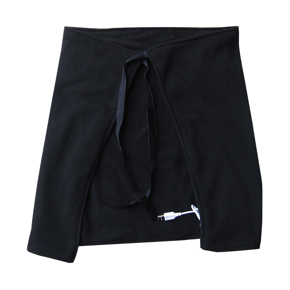 Body relax Knees Warm Winter Shoulder Care manta eléctrica alimentada por USB alivio del dolor ropa de cama saludable cuello chal calentado suave: Black
