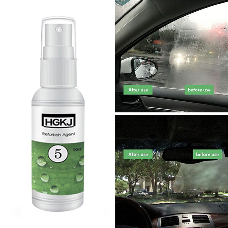 Biltilbehør 1pc 50ml antidugmiddel vandtæt regntæt anit-dug spray til forrude glas anti dug briller bil rengøring