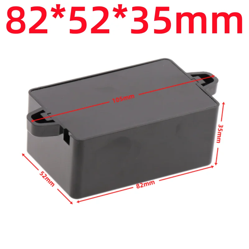 Caja de almacenamiento de instrumentos DIY de 70/100mm, cajas impermeables blancas y negras, caja de proyectos electrónicos: Blanco