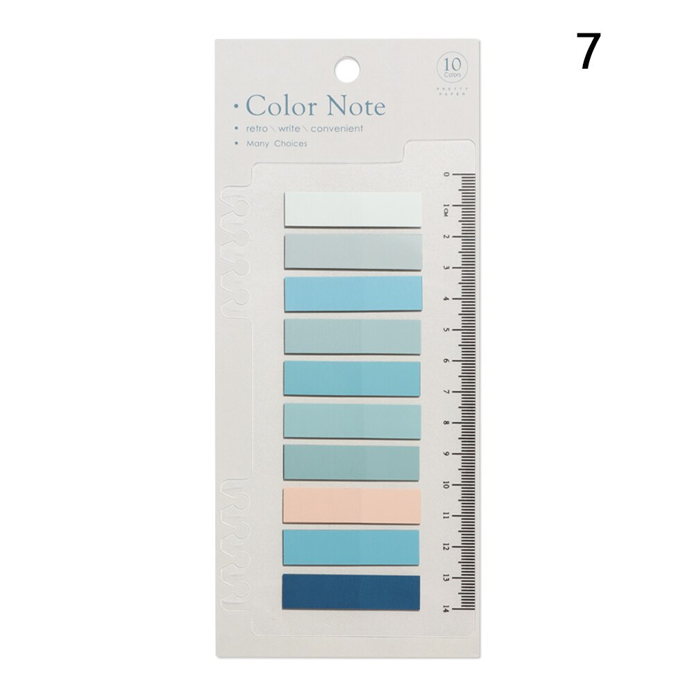 60/120/200pcs Solid Color Planner Stickers Index Bookmark Novelty Notes Memo Pad Loose-leaf Sticker Bookmark Page Sticker: 7
