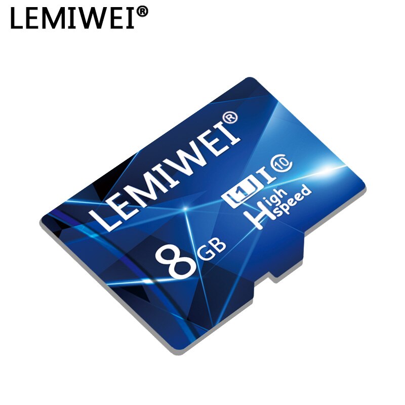 Lemiwei Mini TF Card 16GB 8GB Class 10 High Speed 64GB 32GB U1 Blue Card For Smartphone Memory Card