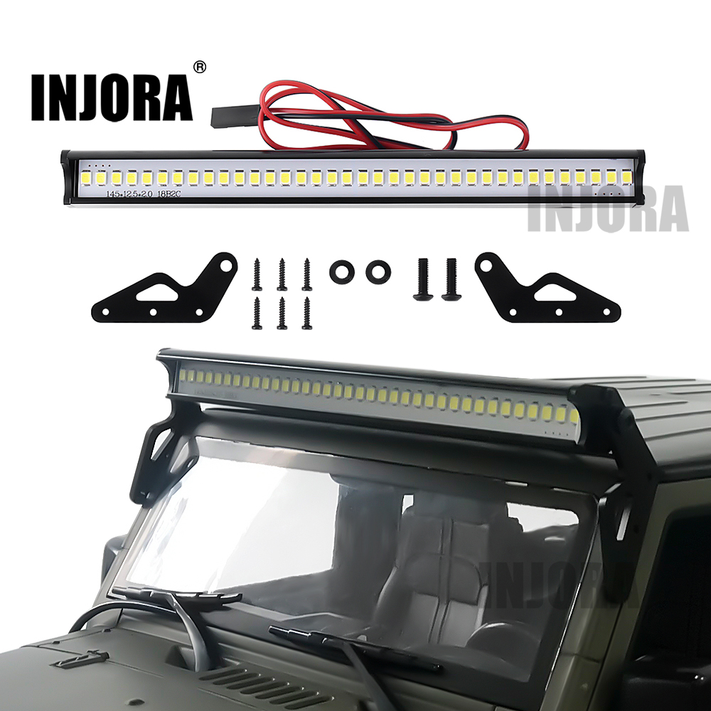 INJORA Super Bright 36LED 150MM Lights Bar for 1/10 RC Crawler Car Axial SCX10 90046 Jeep Wrangler Body