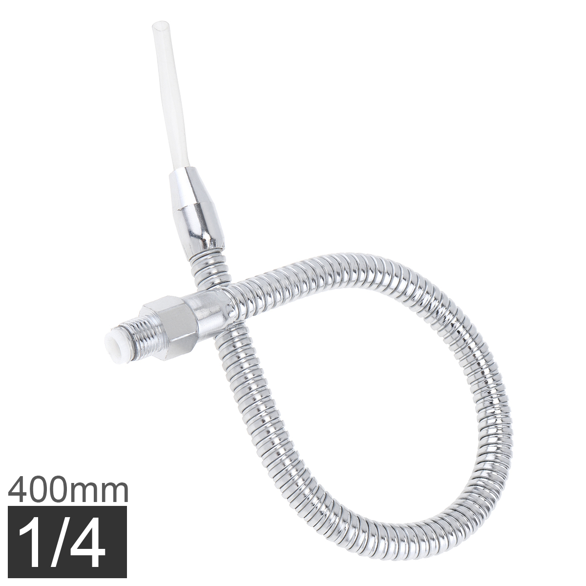 1/2 1/4 3/8 Inch Metal Flexible Water Oil Cooling Tube Pipe with Round Head Nozzle for CNC Machine / Milling / Lathe: 1-4 Inch