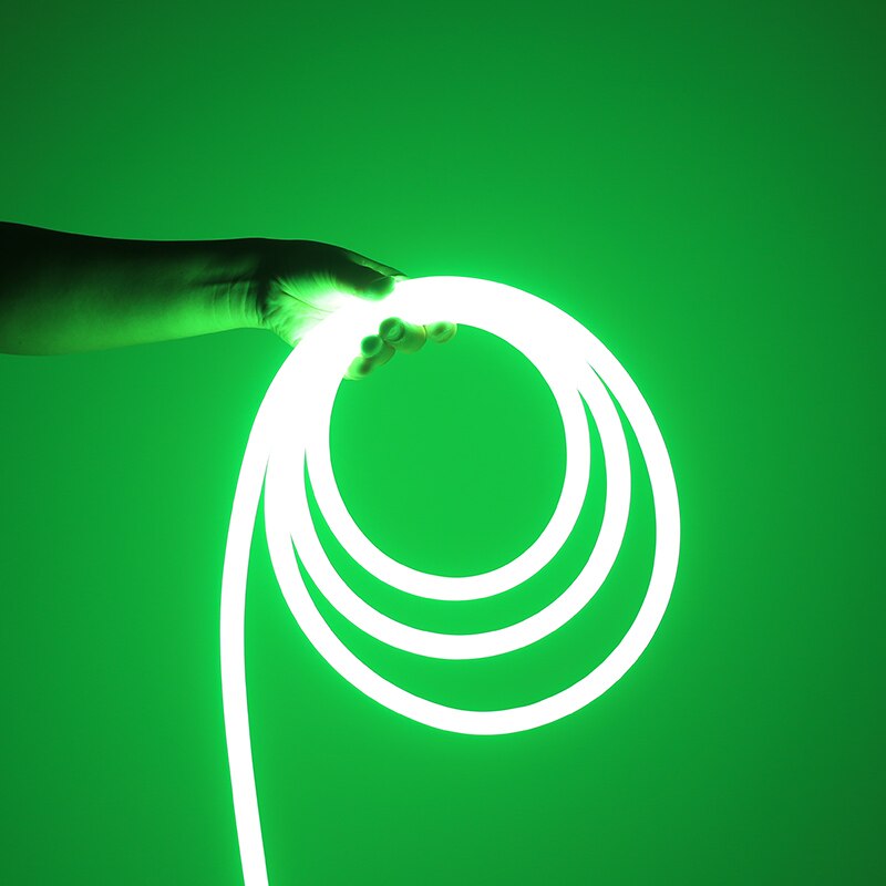Neon-nauhat vedenpitävä taivutettava led-putki huone sisustus neon valot: Vihreä valo