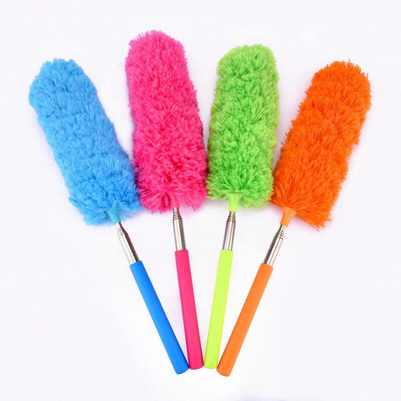 Cepillo Antiestático de microfibra telescópico para eliminar el polvo cepillo suave no pierde el pelo estático para el hogar para limpiar muebles de coche