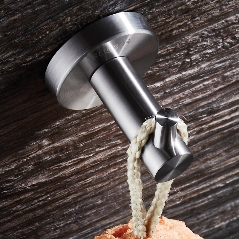 BAIANLE Gewaad Haak Rvs Geborsteld Nikkel Coat Kleding Haken Handdoek Hanger Badkamer Accessoires