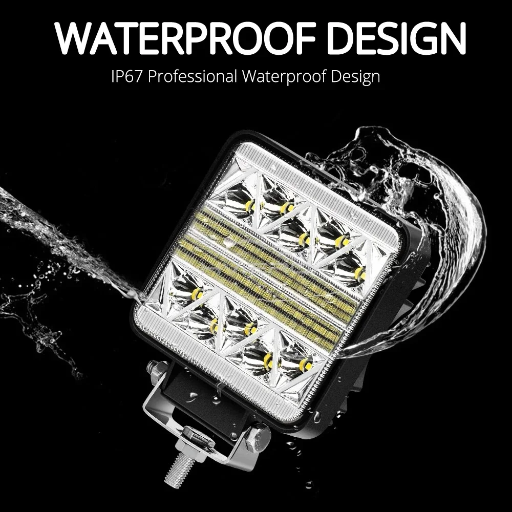 Auto LED Motor Grootlicht Mist Offroad Pickup ATV 4WD SUV Truck Lamping Werklamp Bar Exterieur Modificatie Universele IP67