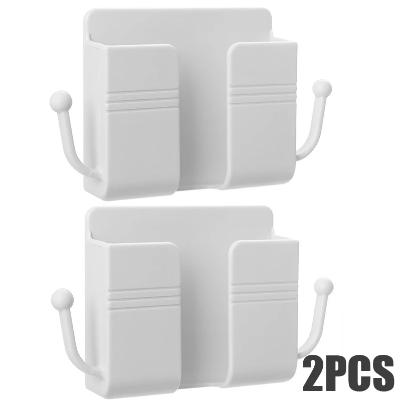 Support mural pour téléphone portable, support multifonction, boîte de rangement pour télécommande, crochet de chargeur, câble, station de chargement: green