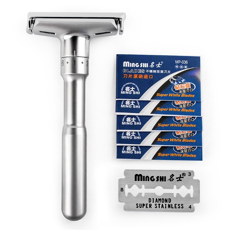 Shave With Safety Razor TFLYSHAVE Adjustable Safety Razor Double Edge Clas... – Grandado