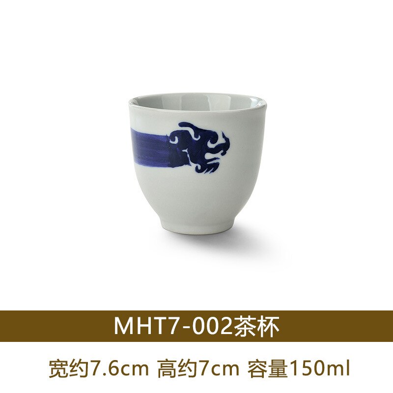 150ml japanska koppar tekopp vinglas stengods keramik restaurang vattenkopp med kopp kaffekopp: Mht 7-002