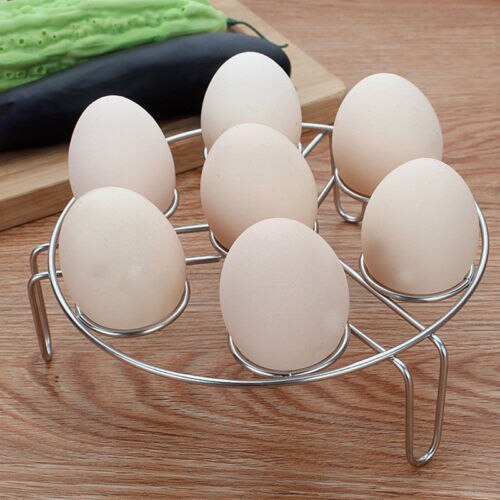 Eco Friendly Egg Rack Steamer Cooker Holder Stainless Steel Trivet Steam Rack For Instant Pot Egg Poachers