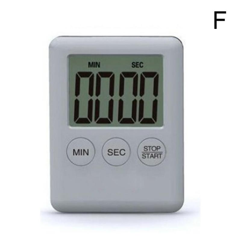 Large Digital LCD Kitchen Cooking Timer Count-Down Up Clock Alarm Magnetic Kitchen Timers Kitchen Tools: F