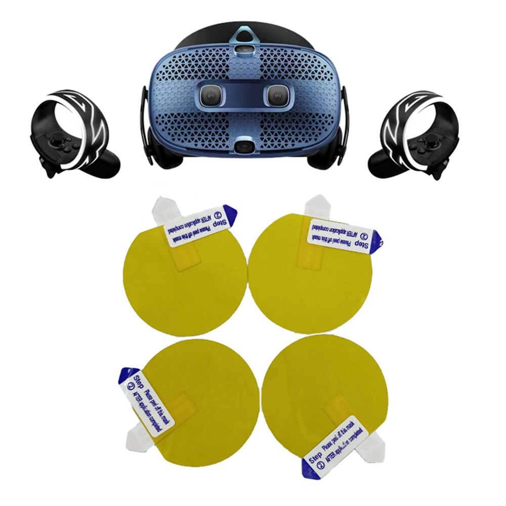 4pcs TPU Protective Lens Film Clear Lens Cover for HTC Vive Cosmos/ Vive Pro VR Headset Lens Screen Protector