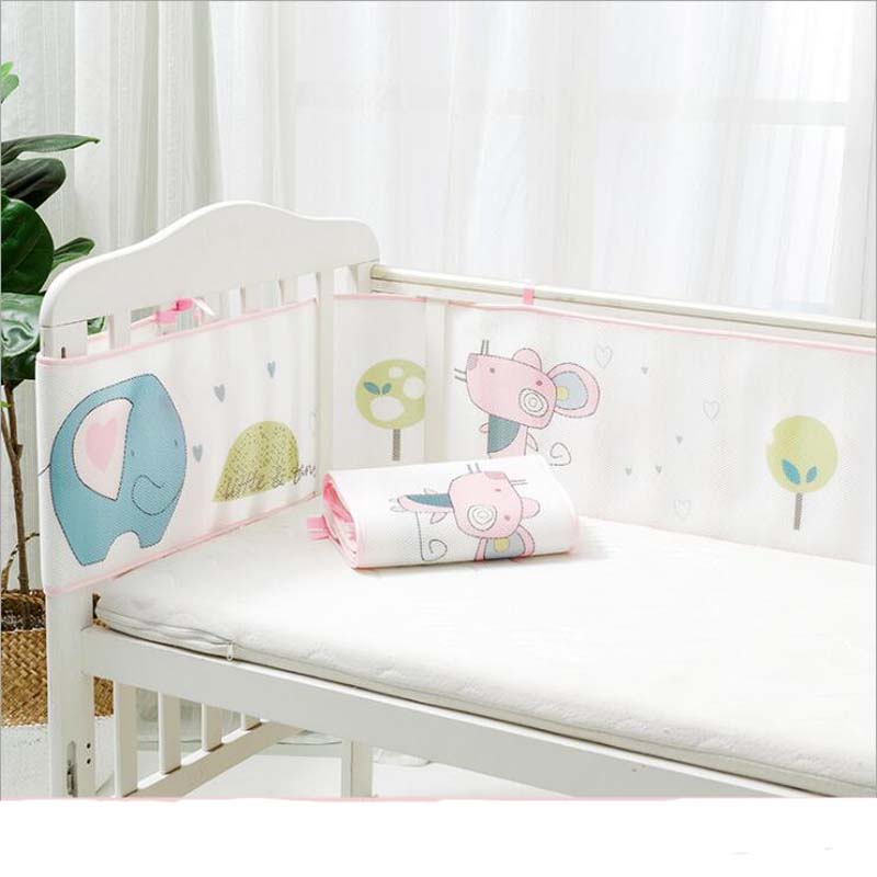 2 Stuks/set Zachte Baby Bed Bumper Crib Zijden Pasgeboren Wieg Pad Bescherming Cot Bumpers Beddengoed Voor Baby Fit 160X80Cm Baby Bed: 006