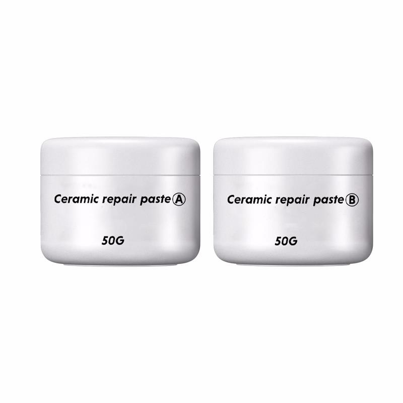 Keramische Reparatiepasta A + B Bad Tegel Douche Reparatie Kit Multifunctionele Porselein Reparatie Voor Crack Chip Keramische Kit Reparatie Pasta Set: Beige