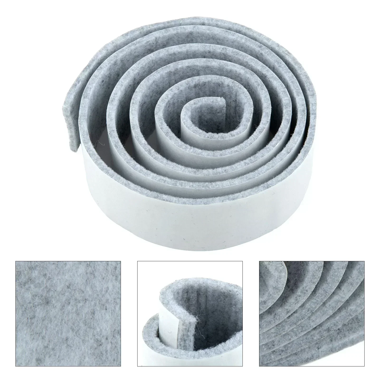 Self Adhesive Felt Tape Polyester Felt Strip Roll Hard Protector Black Furniture Felt Strips DIY Shape Sliding Pad Tape