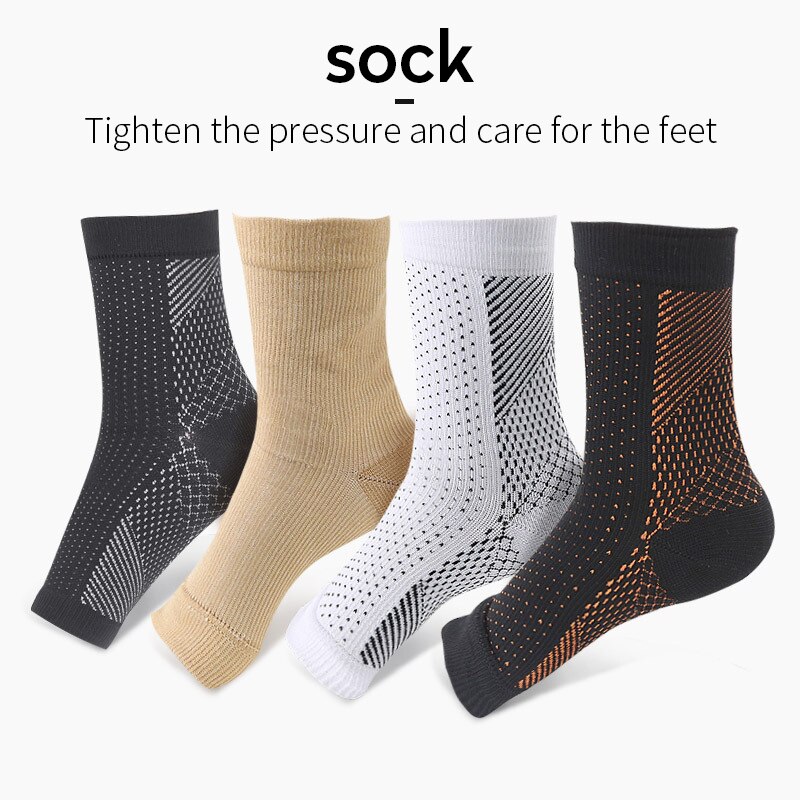 Chaussettes Anti-Fatigue pour hommes et femmes, 1 paire, pour l'extérieur, avec Compression, respirantes