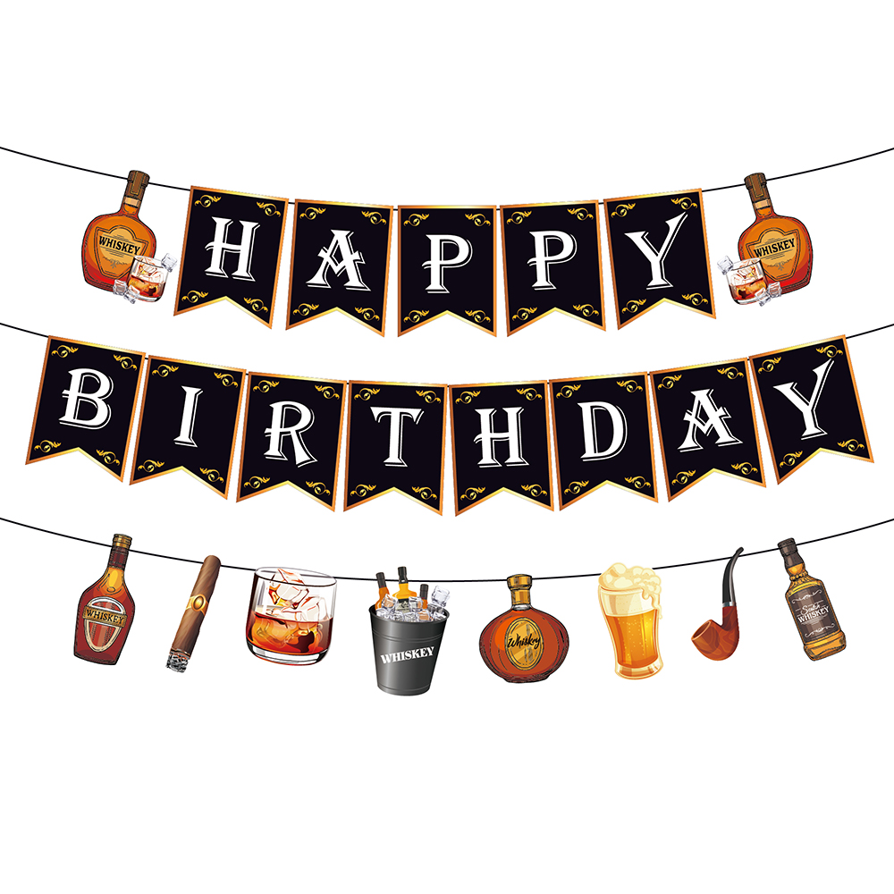 Whiskey Themed Party Tableware Whiskey Spiral Pendant Whiskey Aluminum Foil Ball Birthday Party Decorations Adult Party Supplies: Light Grey