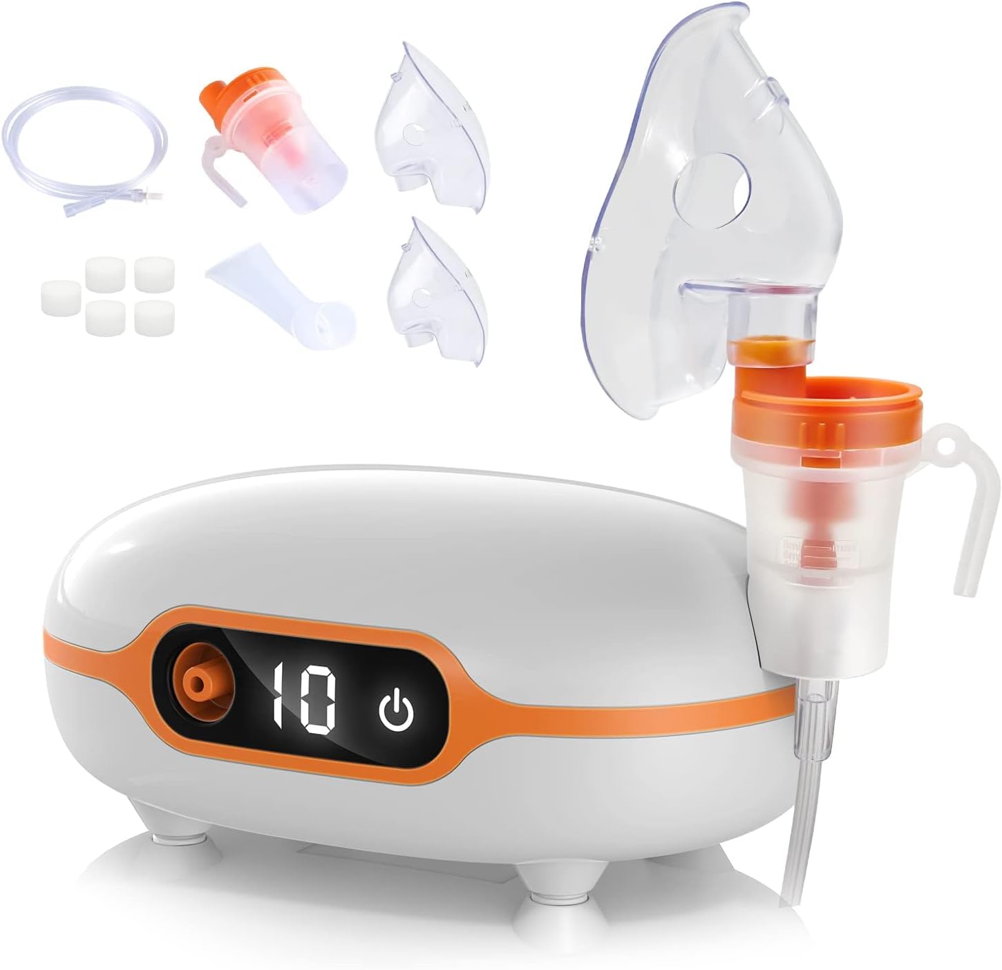 Draagbare Vernevelaar, Vernevelaar Machine Voor Volwassenen Kinderen, Mini Handheld Timing Kan Vernevelaar Met Mondstuk Volwassenen En Chlidmaskers: Violet