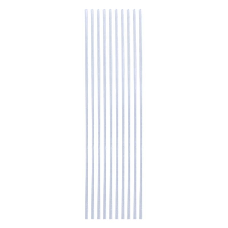10 Pcs/Set Fishing Float Tail DIY Floats Hollow 0.8/1/1.2mm Inner Diameter Thicken Tackle Tube Transparent Rigging Accessories: 1.0mm