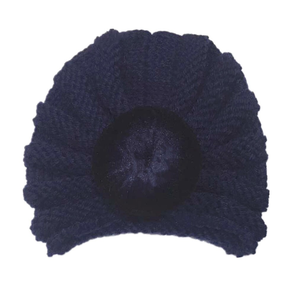 freundlicher nette Hütte Baby feste farbe Krapfen Wolle Hütte Europäischen und Amerikanischen jungen und mädchen zur Seite fahren elastische Hütte: 03