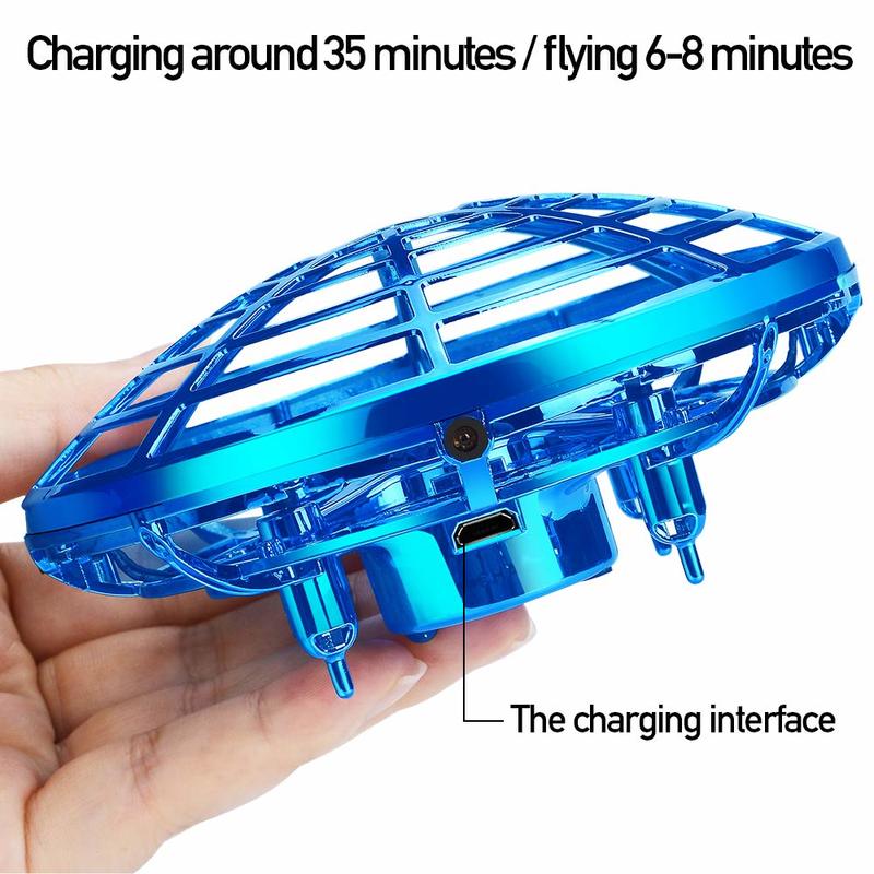 Zhenwei Sensor Vliegende Bal Interactieve Infrarood Inductie Helikopter Bal Roterende En Stralende Led Verlichting Ufo Vliegende Speelgoed Drones