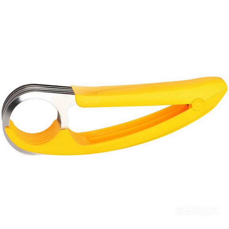 Banana Slicer Fruitsalade Pealer Cutter Fruit Chips Makeing Tool Met Handvat Grip Voor Fruit Komkommers Worst