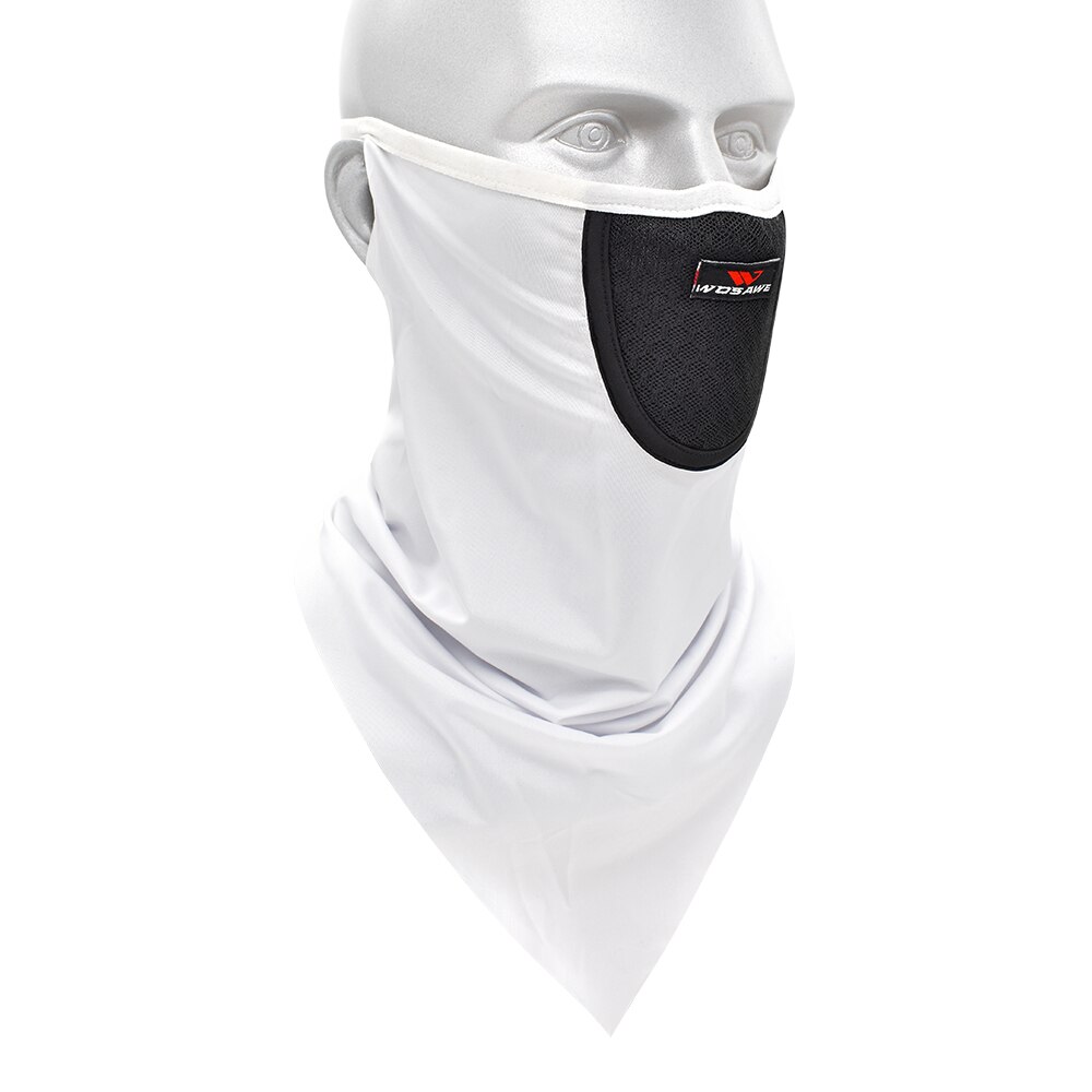Sommar halsduk andas motorcykel ansiktsmask träning mössa uv skydd nackskydd kör sport balaklava ridning ansiktsskydd: Bl308- w