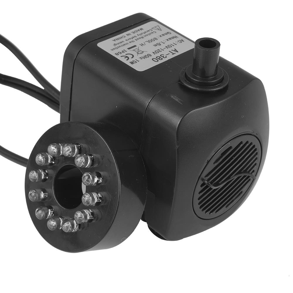 Elektrisk nedsenkbar akvarium vannpumpe fontenepump nedsenkbar vannfontene fisketank dam 2 dyser 220 gph oksygenbasseng