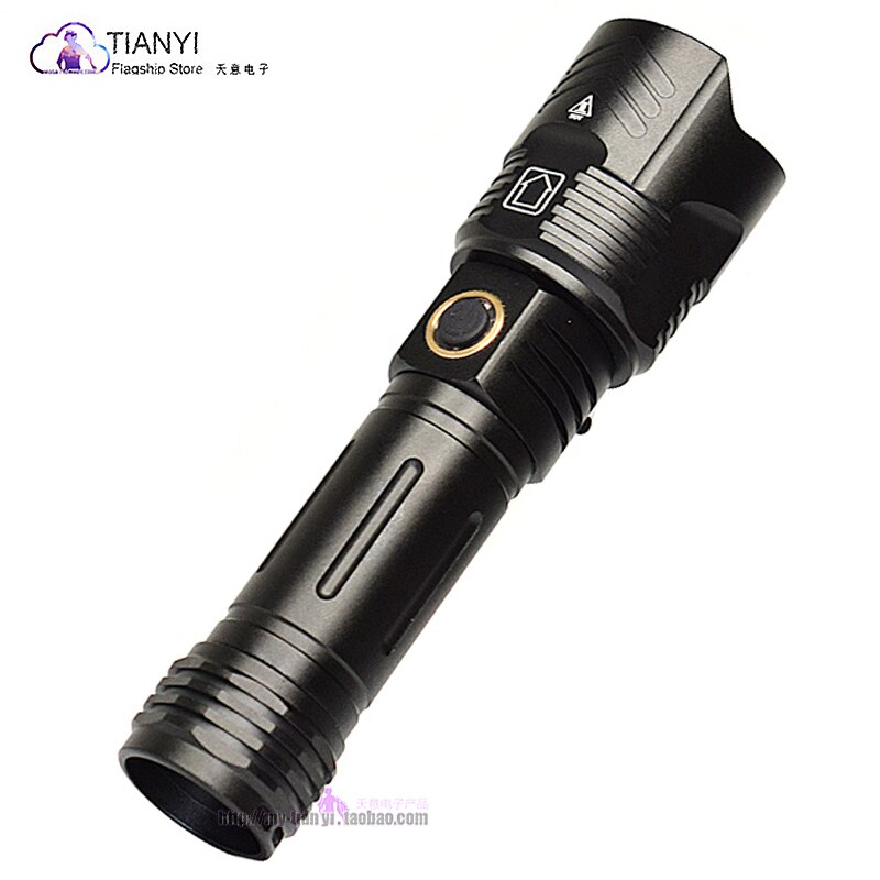 Strong light telescopic focusing XH-P90 lamp bead lighting flashlight LED high-power household emergency lighting flashlight