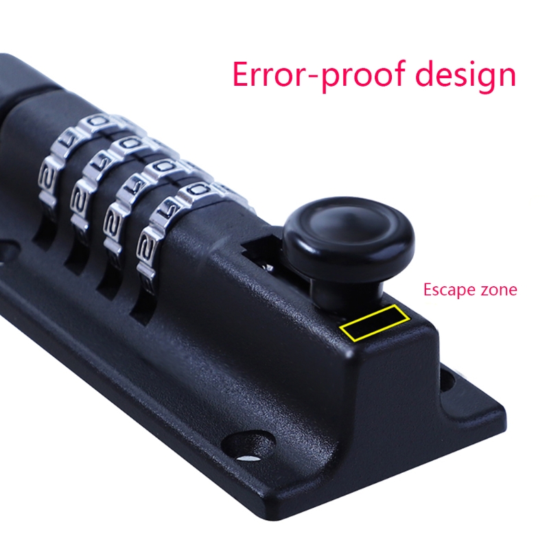 Combination Locking Bolt Unique Patented Recodeable Combination Locking Bolt Rustproof and Weatherproof - 4 Digit