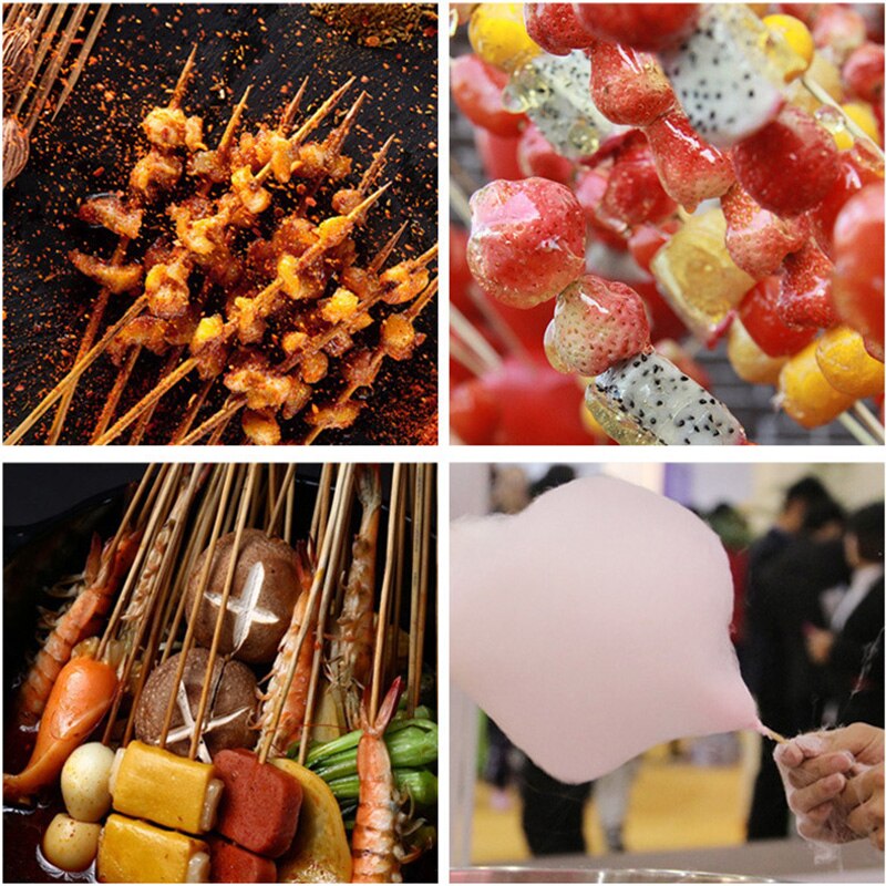 100 st bbq tillbehör bambu pinnar grillspett grill shish kabob grill bbq verktyg trä pinnar gafflar grillmattor