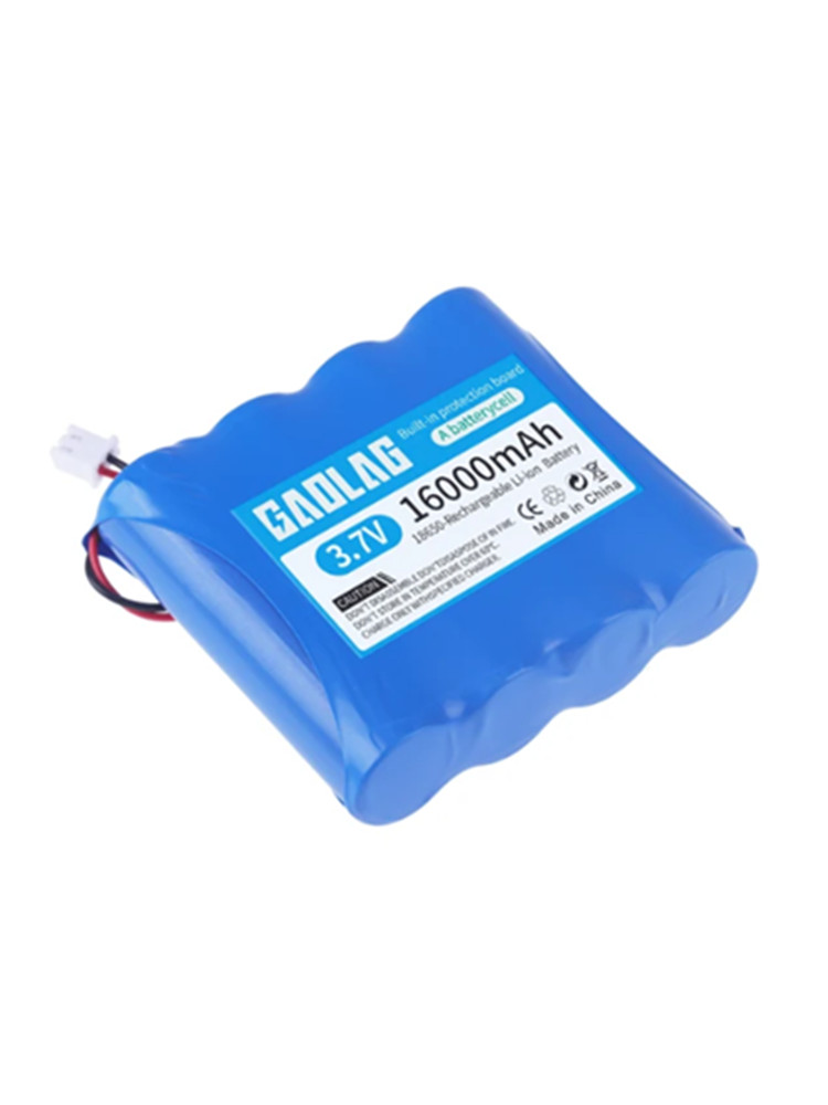 Lithium Batterij 3.7V 18650 Met XH2.54-2P Stekker 6000/9000/12000Mah Oplaadbare Batterij Voor Vissen Led Licht Bluetooth Speaker: Sky Blue