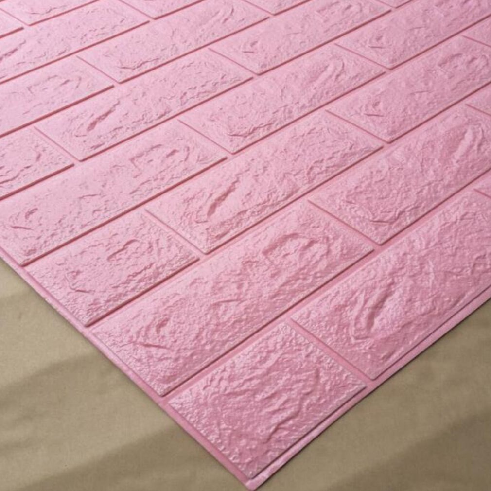 3D Wall Stickers Self Adhesive Foam Brick Room Decor DIY Wallpaper Wall Decor Living Wall Sticker Room Home Drcor 70x15cm: 02