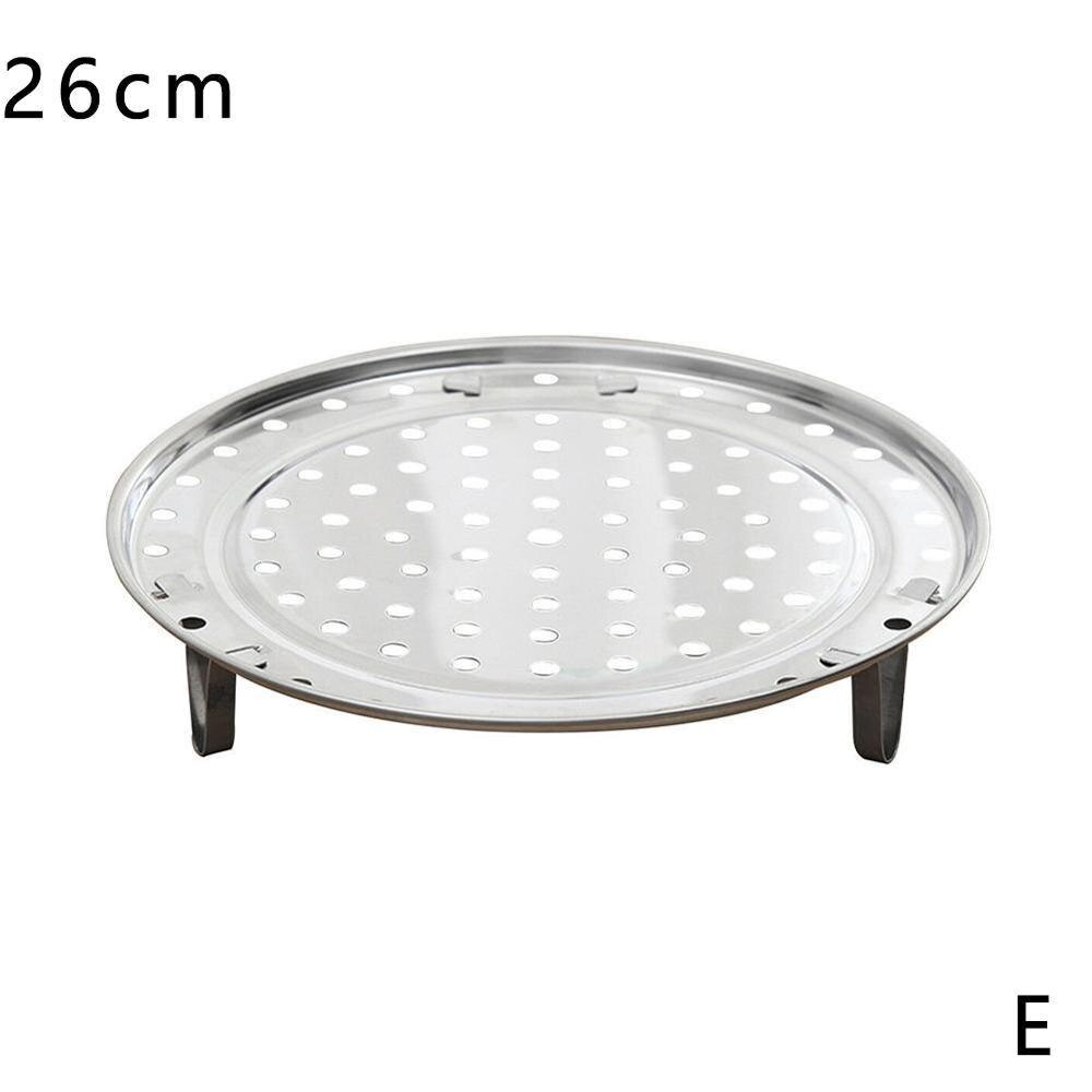 S/M/L/XL 4 Sizes Stainless Steel Steamer Rack Insert Stock Pot Steaming Tray Stand Cookware Tool: 26cm