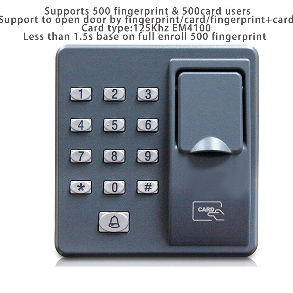 Fingerprint Access Control System Entrance Password Keyboard Access Controller Id Card/Keypad/ Fingerprint