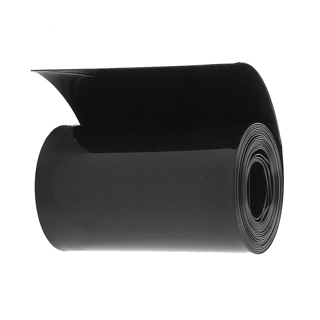 70mm/44mm PVC Heat Shrink Tubing Wrap Black 2m 6.5ft for 18650 Battery
