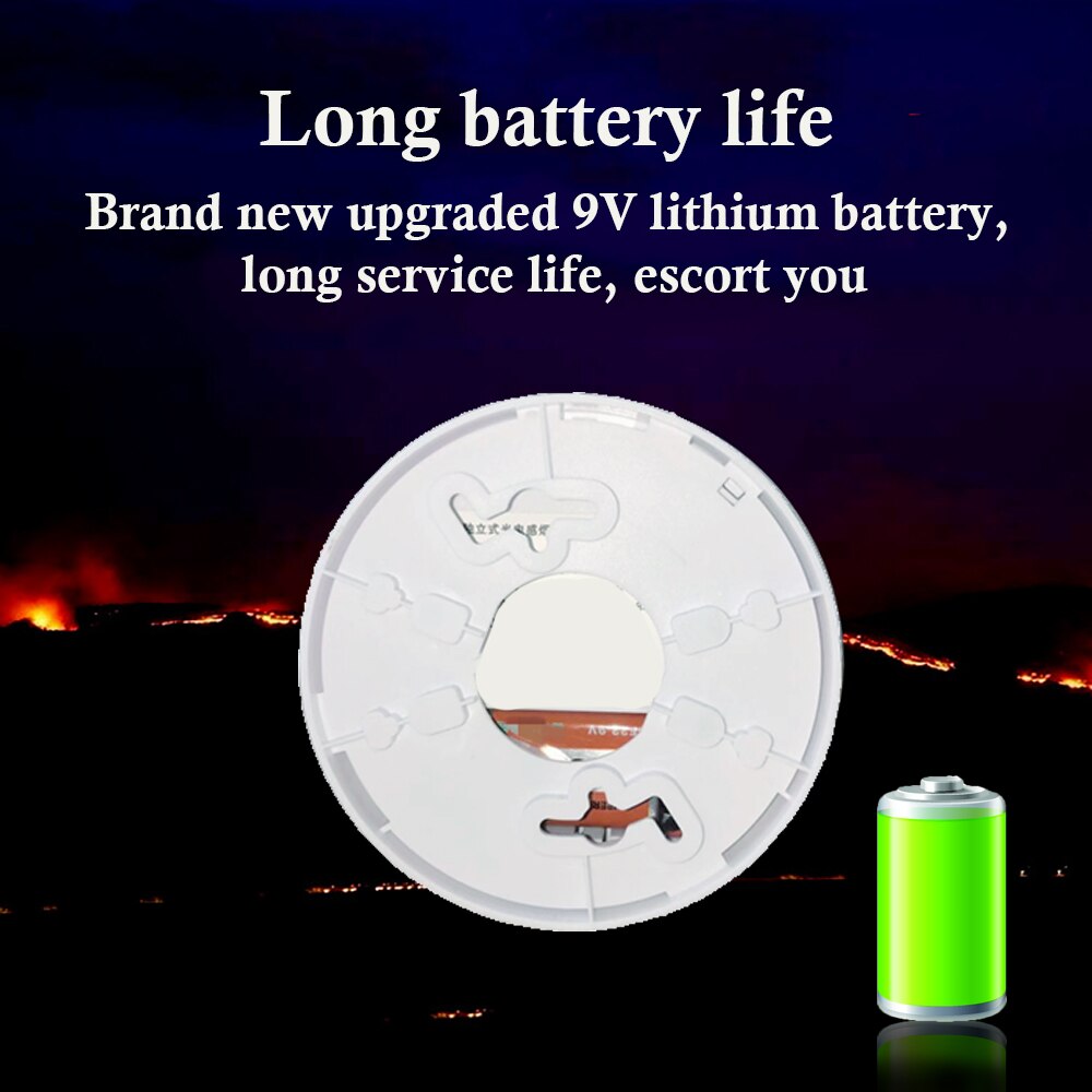 Home Smoke Detector Independent Wireless Alarm Smoke Detector Sensor Security Fire Alarms Equipment Security Sensitive