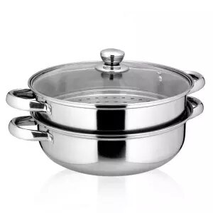 Stainless Steel Soup Pot Steamer Thickening Household Soup Pot Gas Cooker Universal Kitchen Pots Ollas De Cocina Pot: Double layer