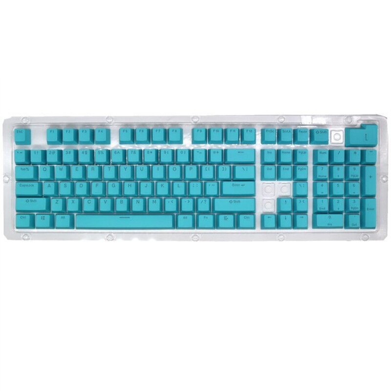 Doubleshot ABS Mechanical Keyboard Keycaps for Cherry Mechanical Keyboard Accessories 104Key Universal Ergonomic Backlit Key Cap: SMT3C452BlueABS