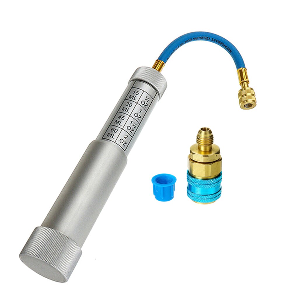 A/C Female Oil Dye Injector Adapter Refrigerant Cooling System Hand Injection Tool NJ88